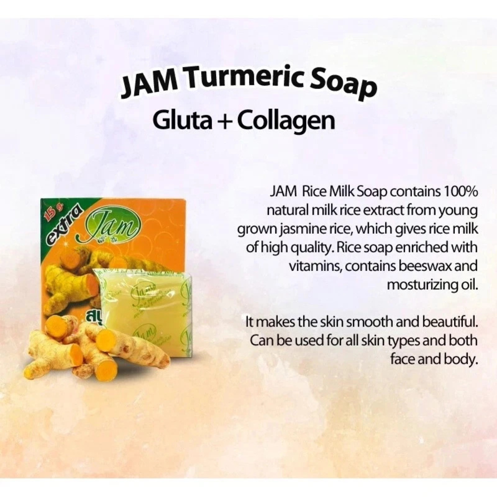 Thailand Jam Turmeric Soap – Natural Glow & Clear Skin - Image 2