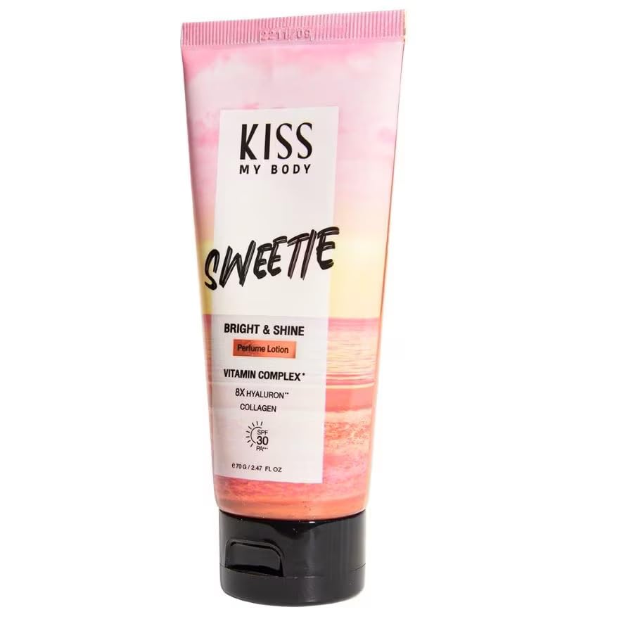KISS MY BODY Bright Shine Perfume Lotion SPF30 PA+++ – Sweetie, 200g - Image 3