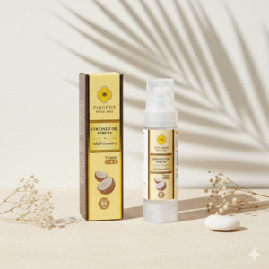 PINNARA Coconut Oil Serum with Vitamin C & E – For Face, Hands, Body & Hair (85ml)